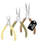 Mr. Pen- Jewelry Pliers, 3 Pack, Vintage Colors, Jewelry Making kit, Pliers for Jewelry Making, Mini Pliers, Wire Cutters for Jewelry Making, Chain Nose Pliers, Craft Pliers, Earring Pliers