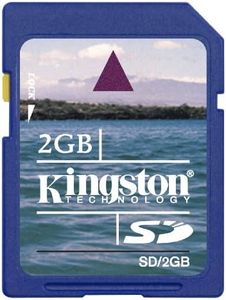 Kingston 2 GB SD Flash Memory Card SD/2GB