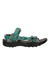 Mountain Warehouse Cyprus Womens Sandal - Breathable Ladies Daily Use Shoes with Neoprene Lining - Summer Beach, Walking, Hiking & Outdoors Blue Womens Shoe Size 5 UK
