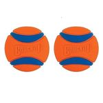 ChuckIt! Ultra Ball Dog Toy Ball Durable Rubber Dog Ball High Bounce Floating Chuck It Launcher Compatible Toy Balls For Dogs, 2 Pack, Small