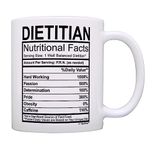 ThisWear Registered Dietitian Gifts for Women Dietitian Nutritional Facts Dietitian Gift Ideas 11oz Ceramic Coffee Mug