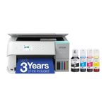 Epson EcoTank ET-3930 Wireless All-in-One Color Supertank Printer with up to 3 Years of Ink, Refillable Tanks, Perfect for Home, 18 PPM, 2.4" Colour Screen, Auto 2-Sided Printing – White
