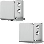 Stainless Steel Floor Guide Wall Mount Sliding Barn Door Hardware Up to 1-3/4"W 1-7/8"H Set of 2