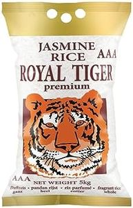 Riso Royal Tiger Jasmine Rice Busta da 5 Kg Primo Cereali Risotti Fresco