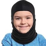 Tough Headwear Ski Mask Kids Boys Girls - Kids Balaclava Ski - Neck Gaiter - Kid Neck Warmer with Helmet Liner Hood