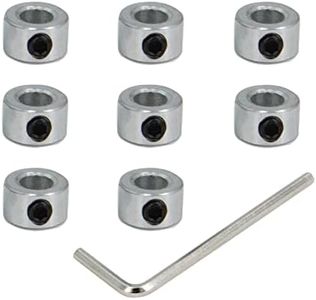 Befenybay 8pcs 1/4" Bore Shaft Collar Lock Collar Zinc Plated Solid Steel with Set Screw