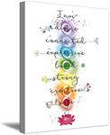 7 Chakra Quotes Sign Canvas Print P