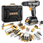 Cordless Drill Tool Kit Set: 20V Po