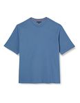 Tommy Hilfiger Men's T-Shirt Short-Sleeve Stretch Slim Fit Crew Neck, Blue (Blue Coast), XXL