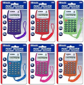 Bazic 8-Digit Pocket Size Calculator with Neck String (Case of 144) (3006-144)