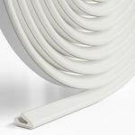 Draft Excluder Tape for Door and Window,V-Shape Self Adhesive Door Sealing Strip,Draught Excluder Insulation Foam Tape for Windows,Window Draft Seal Strip,Soundproofing Weather Stripping (White, 6M)