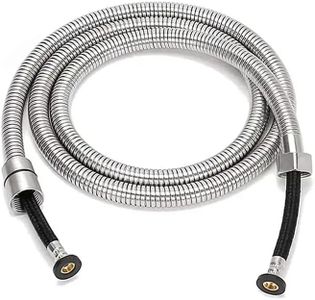 UMAVANSHI Health Faucet Pipe Hose Hand Shower Tube Pipe Only For Bathroom Available In Different Quality And Size (1.5 Meter, Stainless Steel EPDM Inside For High Pressure) (Weight 255G)
