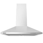 CIARRA Cooker Hood 60cm CAS6201A Chimney Range Hood 600mm Recirculating Duct Kitchen Ventilation Extractor Fan,Stainless Steel