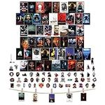 Horror Movie Wall Collage Kit Decor Vintage Aesthetic Merchandise Role Posters and Stickers set (100pcs)