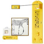 Picture Hanging Tool Portable Picture Hanger Levels Marking Tool Mini Acrylic Keychain Block Level Vial for Photo Frames, Mirrors, Clocks, Artwork, Wall Coverings (1 Pack)