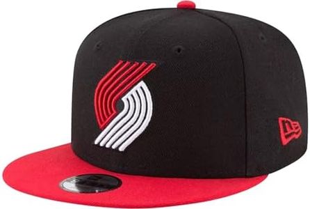 New Era NBA 9FIFTY Youth 2-Tone Adjustable Snapback Hat Cap One Size Fits All, Portland Trail Blazers, One Size