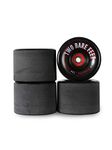 Two Bare Feet 70mm Super Grip Longboard Skate Wheel Set (Black with bearings)