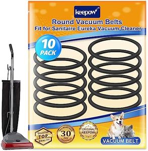 KEEPOW Vacuum Parts Compatible with Sanitaire Round Vacuum Cleaner, 10 Pack Replacement Belts Fit for Eureka Upright Vacuum Cleaner, SC679 C2094 Belt, Part Number 30563B, 30563A