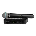 Shure BLX24/B58 UHF Wireless Microphone System - Perfect for Church, Karaoke, Vocals - 14-Hour Battery Life, 100m Range | Includes BETA 58A Handheld Vocal Mic, Single Channel Receiver | H10 Band