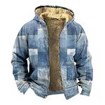 Leather Jacket Winter Coats Men's Denim Jackets Brown Leather Jacket Pants for Men Mens Down Jacket Pink Sweatshirt Mens Coat Sweater Concealed Carry Jackets for Men with Holster（1-Royal Blue,X-Large）