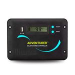 Renogy Adventurer 30A 12V/24V Negative Ground PWM Flush Mount Charge Controller with LCD Display, Compatible with Sealed, Gel, and Flooded Batteries