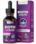 Biotin Liquid Drops for Hair & Skin Support | 10000 mcg Supplement | 59 ml Vitamin B7 | Natural Berry Flavour | for Vegetarians | Vitamin B7 Supports Nails | No Artificial Preservatives | by Horbaach