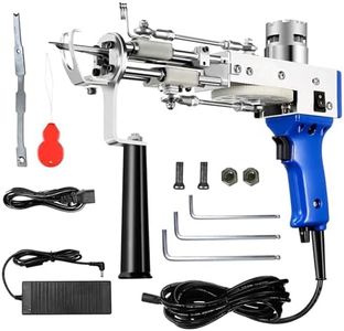 Electric 2IN1 Carpet Tufting Gun, 7-18 mm Adjustable Cut Loop Pile Weaving Flocking Machine and 100-240V Rug Tufting Gun(AU Plug)