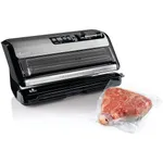 FoodSaver Vacuum Sealer with Express Bag Maker - 2 in 1 Vacuum Sealing Machine with Handheld Sealer, 10 Bags & 1 Roll - Stainless Steel - FM5200