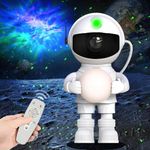 Astronaut Galaxy Star Projector Night Light - Astronaut Space Projector LED Lamp with Timer and Remote, Starry Nebula Ceiling Projection, Aesthetic Room Decor for Gaming Room, Home Theater