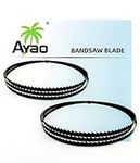 AYAO Pack of 2 Band Saw Blades 93-1/2 Inch X 1/4 Inch X 6TPI, Ground Teeth