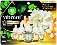 Air Wick Plug In Scented Oil Refills, White Gardenia+Plumeria, Air Fresheners for Home Long Lasting, Room Fresheners,Air Freshener Plug In, Essential Oils, Home Essentials for Small&Large Spaces,5 ct