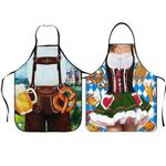 Funny Oktoberfest Aprons Sexy Novelty BBQ Apron for Beer Festival Women Men Apron Cooking Kitchen Barbecue Apron for Party Apron Gift
