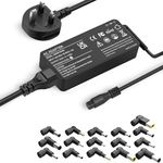 90W Universal AC Laptop Charger with 16 Tips for Asus Lenovo Dell HP Acer Samsung Toshiba Notebooks - Power Supply Cord Adapter without USB-C Connection