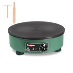 BILLIG Electric Crêpe Maker by KRAMPOUZ - Machined cast iron plate, 35 cm diameter - 220 - 240 watts, or 2500 Watts - Authentic Traditional Breton Crêpe Maker for Home Use - Made in France