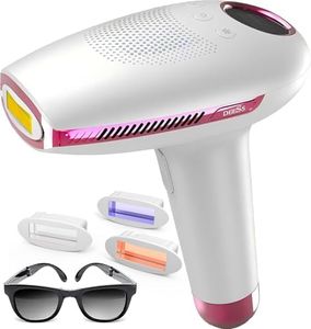DEESS Laser Hair Removal with Cooling System, GP591 IPL Hair Remover for Women & Men, 40°F ICE-Compress, HR, SR, AC 3-in-1 Lamp, Skin Safety Sensor, at-Home Painless Hair Removal Device for Face &Body