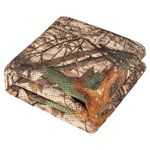 Camouflage Netting, Camouflage Burlap 75D Camouflage Netting Quiet Mesh Net for Hunting Blinds Sunshade Camping Concealment Shooting Military Tree Stands 5x26ft