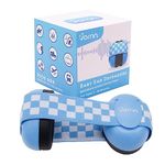 VORNN Baby Ear Defenders for 0-36 Months - CE and UKCA Certified - Noise Cancelling Baby Headphones, Comfortable & Improves Sleep Blue Ear Muffs