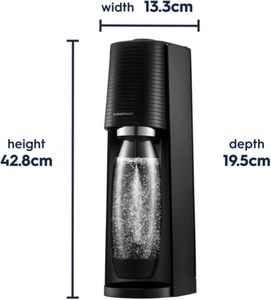 SodaStream Terra Sparkling Water Maker – Quick Connect, 60L CO2, Black