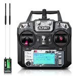 HAWK'S WORK FS-i6X 10 Ch Transmitter, 2.4GHz RC Controller with FS-iA6B Receiver for Drone Multirotor Airplane Helicopter Car Tank Boat (i6X+ iA6B)