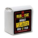 RubWise Texas Style BBQ Brisket Rub - El Jefe (1lb) | BBQ Rubs & Spices for Smoking and Grilling | Premium bbq seasonings and rubs with Authentic Texas Spices | Dry Rubs | Great on Brisket, Steaks,