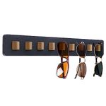 Sunglasses Organizer Laelr Wood Wall Mounted Sunglasses Storage Adhesive Eyeglasses Holder Stand Eyewear Hanging Display Sunglasses Hanger Glasses Holder for Entryway Living Room Bedroom Home Decor