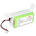 Fanhua 2600mAh Battery RVBAT850 Replacement for Shark Ion R75, R85, RV850, S87, AV752, AV751,RV761,RV851WV,RV871,RV1000S Robot Vacuum Cleaners,14.4v/14.8v Li-ion Battery(Attention: 2-Prong Connector)