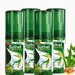 BOROLINE's Suthol Active Neem Spray 100 ml X 4 | Stops Skin Irritations, Prickly Heat Itching, Rashes | With Neem, Tumeric & Aloe vera | Antiseptic Body Hygiene Spray (Pack of 4)