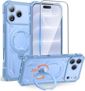 FNTCASE for iPhone 18 Pro/iPhone 17 Pro Case with 360 Spin Magnetic Stand