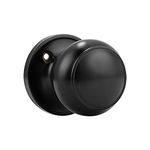 Probrico (1 Pack Classic Closet Door Knobs Dummy Door Knob, Individual Non-Turning Dummy Door Knob Single Side, Black Interior Door Knobs, Easy Installation