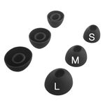 Eartips Compatible with OnePlus Buds Pro 2 Earbuds Earpad with S.M.L Size by TENNMAK (Obsidian Black)