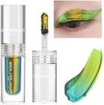 CHARMACY Chameleon Liquid Eyeshadow, Intense Color Shifting, Highly Pigment Multichrome Eyeshadow Liquid Makeup, Long Lasting, Shimmer, Easy To Wear Metallic Eye Makeup (04)