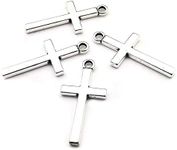 100pcs 13x27mm Silver Small Cross C