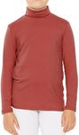 Oh So Soft Girl's Turtleneck Marsala Large