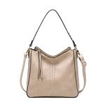 Montana West Hobo Bag for Women Crossbody Purse and Handbags Ladies Chic Shoulder Bags, Beige-khaki